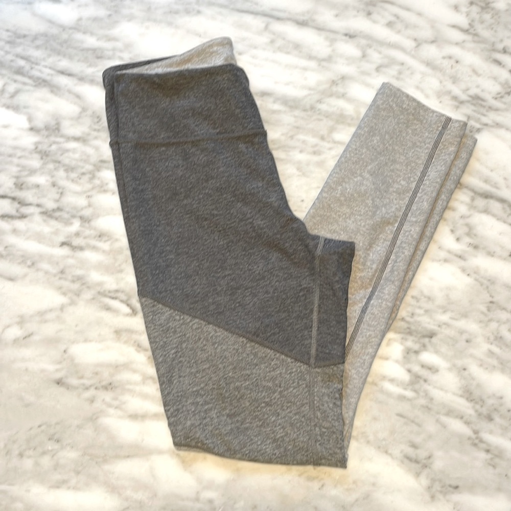 Outdoor Voices Gray Color Block High Rise Leggings Sz M